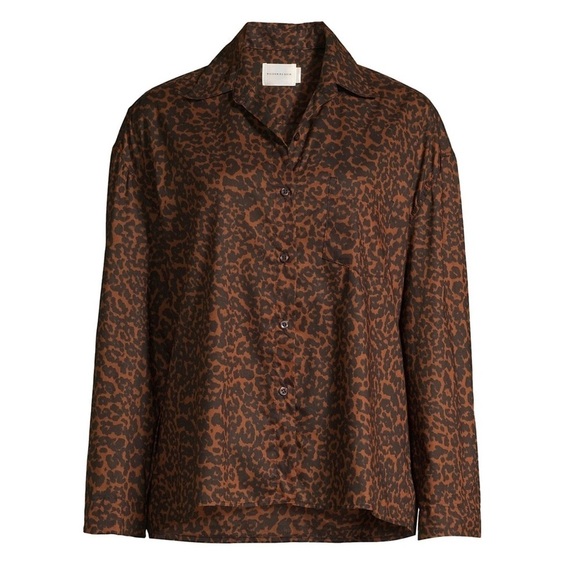 Maison Du Soir Hendricks Top in Cheetah Print - Picture 2 of 5